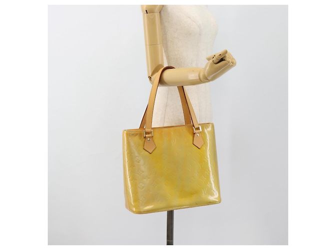 LOUIS VUITTON Borsa Monogram Vernis Houston Gris M91053 LV Auth ti3940 Grigio - vista 23