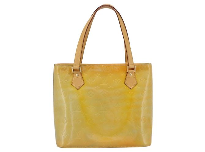 LOUIS VUITTON Borsa Monogram Vernis Houston Gris M91053 LV Auth ti3940 Grigio - vista 3