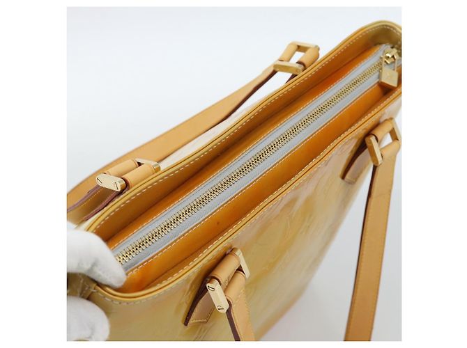 LOUIS VUITTON Borsa Monogram Vernis Houston Gris M91053 LV Auth ti3940 Grigio - vista 6