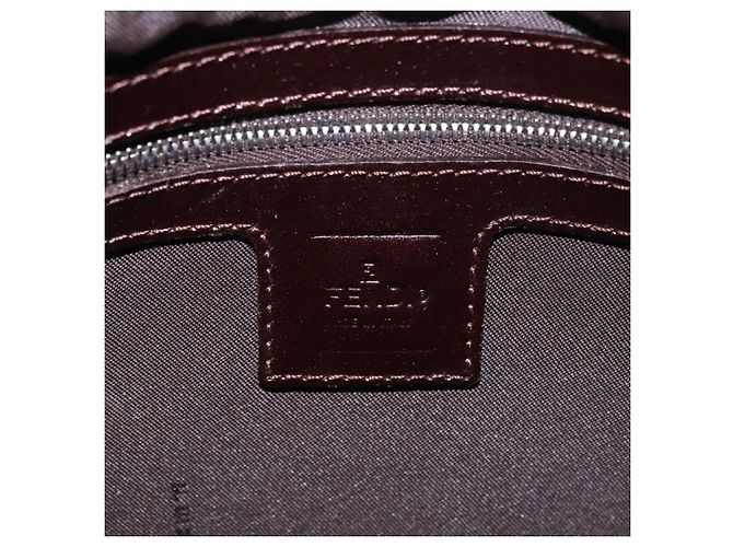 FENDI Zucca Canvas Mamma Baguette Shoulder Bag Black Brown Auth 185507SAV Marrone Nero - vista 18