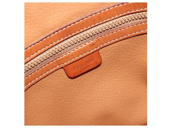 Céline Borsa a Spalla CELINE Macadam Canvas PVC Beige Oro Auth ti3982 D'oro - vista 18