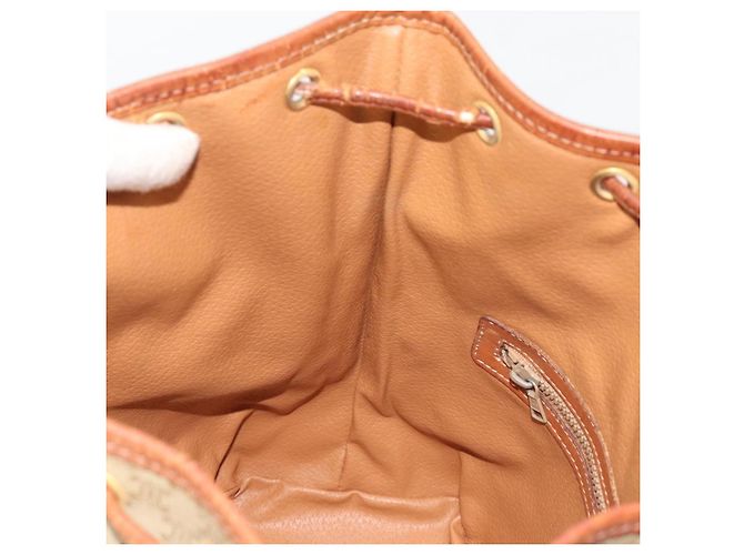 Céline Borsa a Spalla CELINE Macadam Canvas PVC Beige Oro Auth ti3982 D'oro - vista 21
