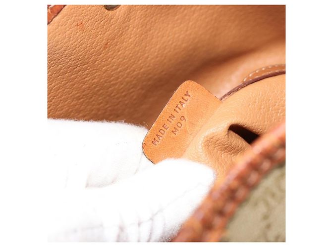 Céline Borsa a Spalla CELINE Macadam Canvas PVC Beige Oro Auth ti3982 D'oro - vista 24