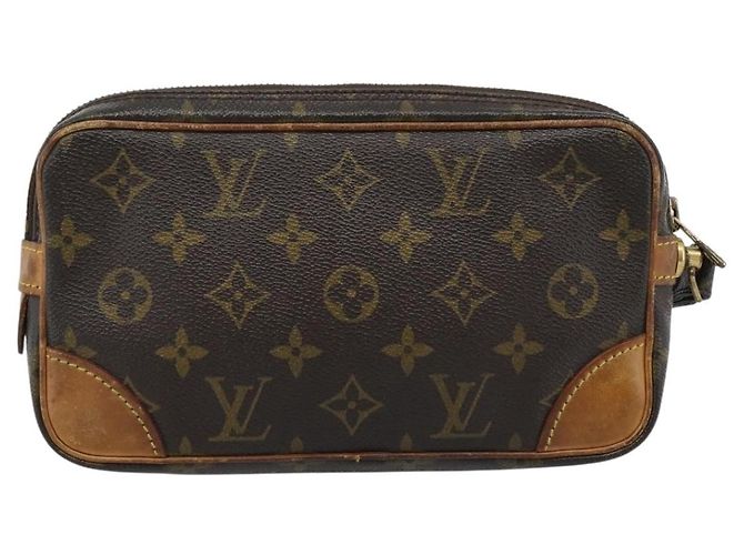 LOUIS VUITTON Monogram Marly Dragonne PM Clutch M51827 LV Auth ka4699 Monogramma - vista 3