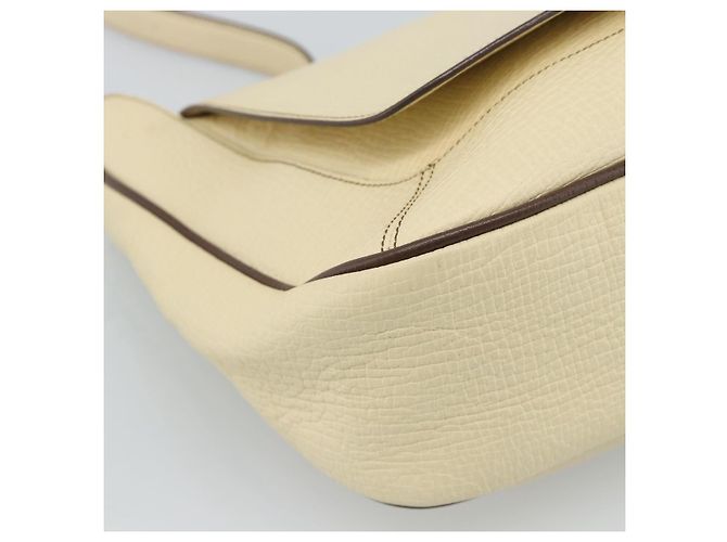 Borsa a tracolla LOEWE in pelle Avorio Argento Auth bs35516 Crudo - vista 11