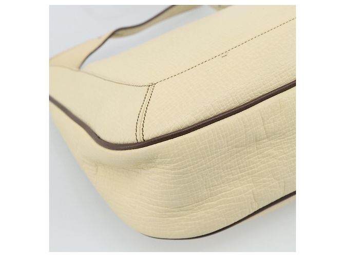 Borsa a tracolla LOEWE in pelle Avorio Argento Auth bs35516 Crudo - vista 13