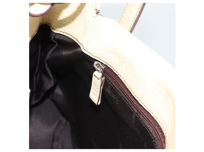 Borsa a tracolla LOEWE in pelle Avorio Argento Auth bs35516 Crudo - vista 20
