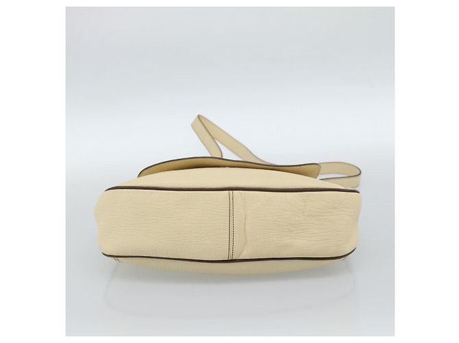 Borsa a tracolla LOEWE in pelle Avorio Argento Auth bs35516 Crudo - vista 9