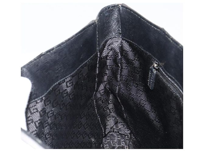 Borsa Tote GUCCI in tela nera e oro 002 1109 Auth 184982 Nero D'oro - vista 18