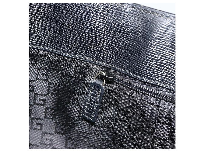Borsa Tote GUCCI in tela nera e oro 002 1109 Auth 184982 Nero D'oro - vista 19