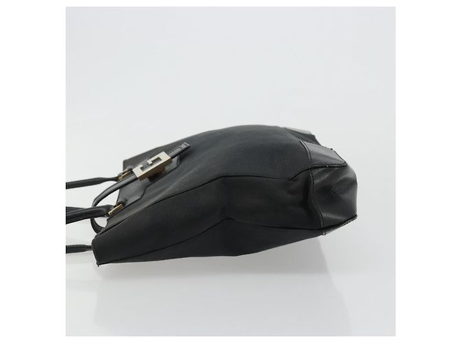 Borsa Tote GUCCI in tela nera e oro 002 1109 Auth 184982 Nero D'oro - vista 5