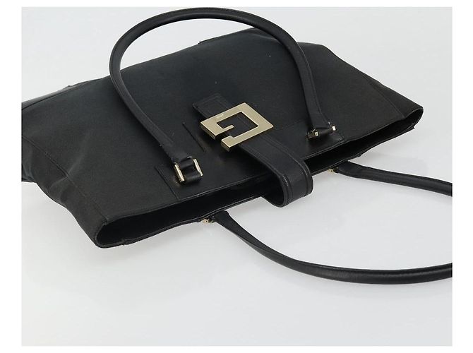 Borsa Tote GUCCI in tela nera e oro 002 1109 Auth 184982 Nero D'oro - vista 6