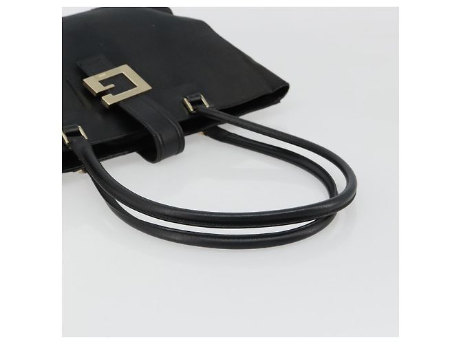 Borsa Tote GUCCI in tela nera e oro 002 1109 Auth 184982 Nero D'oro - vista 7