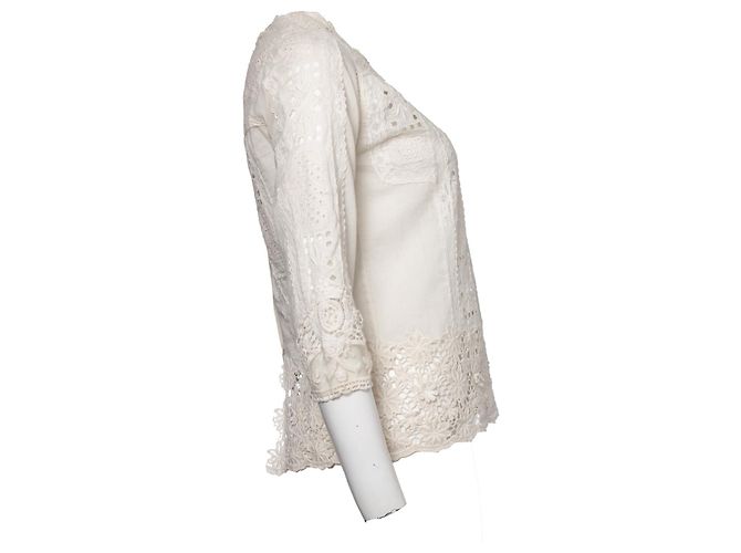 Zadig & Voltaire deluxe, top con detalles de encaje Blanco - vista 2