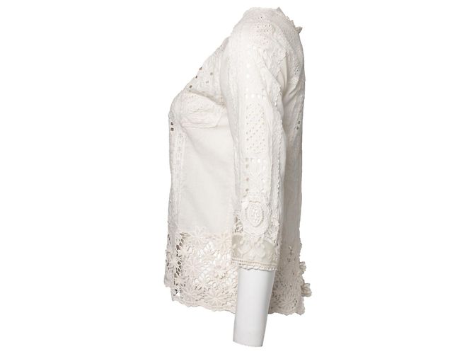 Zadig & Voltaire deluxe, top con detalles de encaje Blanco - vista 3