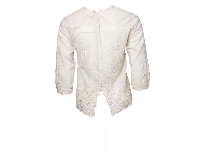 Zadig & Voltaire deluxe, top con detalles de encaje Blanco - vista 4