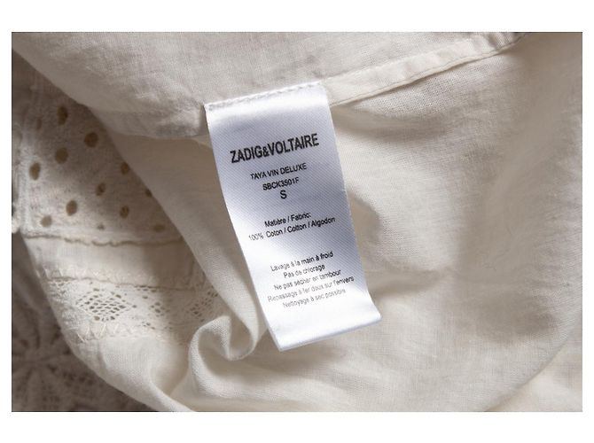 Zadig & Voltaire deluxe, top con detalles de encaje Blanco - vista 6