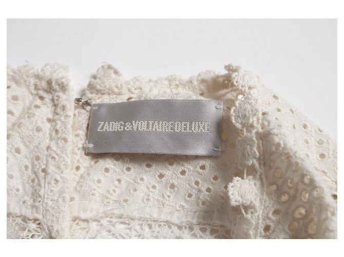 Zadig & Voltaire deluxe, top con detalles de encaje Blanco - vista 8