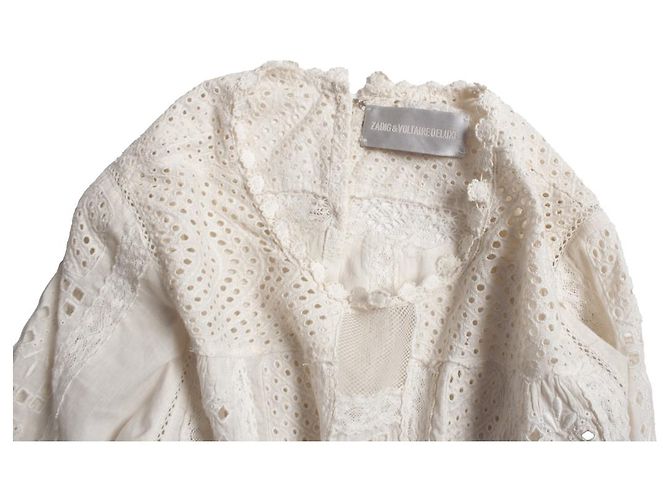 Zadig & Voltaire deluxe, top con detalles de encaje Blanco - vista 9
