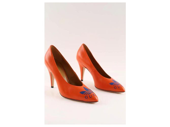 Gucci Orangefarbene Absätze - Ansicht 3