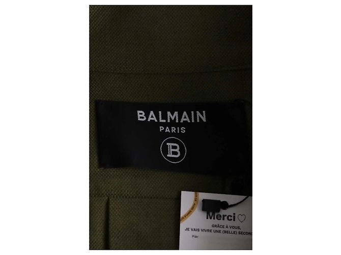 Balmain Giacca kaki Cachi - vista 4