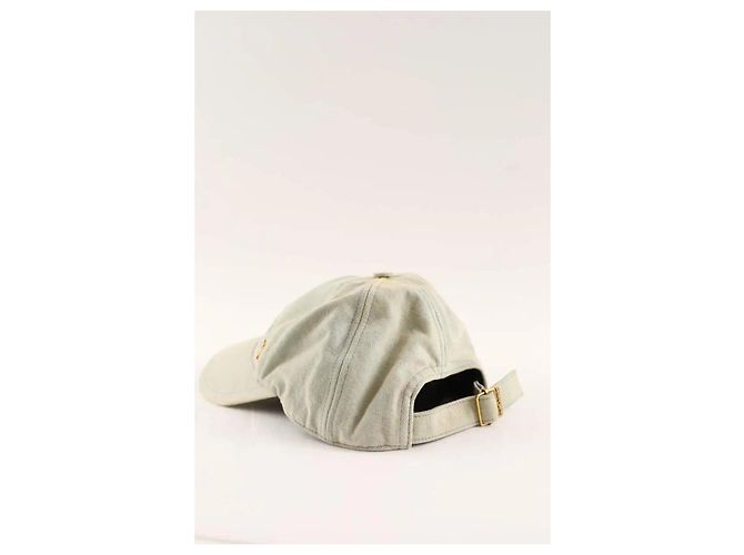 Cappellino Saint Laurent in cotone blu - vista 3