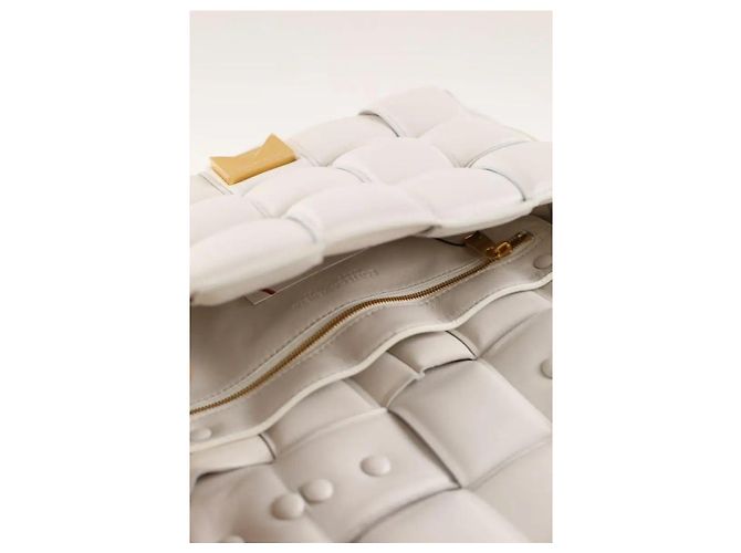 Bottega Veneta Borsa a tracolla Chain Cassette bianco - vista 5