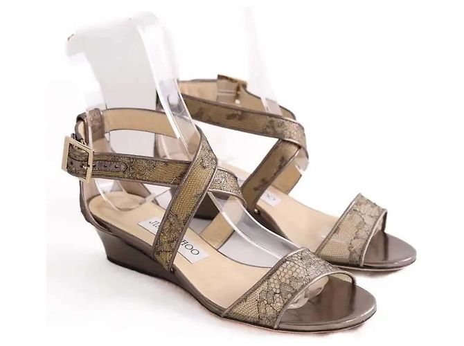 Jimmy Choo Tacones dorados - vista 3