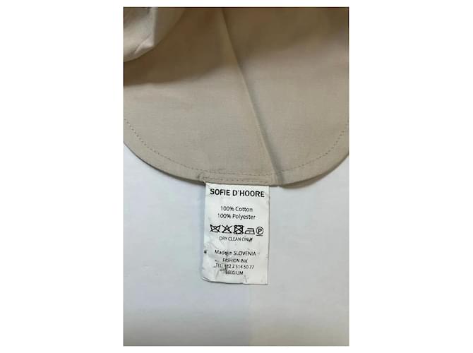 Sofie d'Hoore Vestido de algodón beige - vista 6