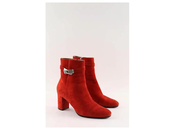 Hermès Rote Stiefel - Ansicht 3