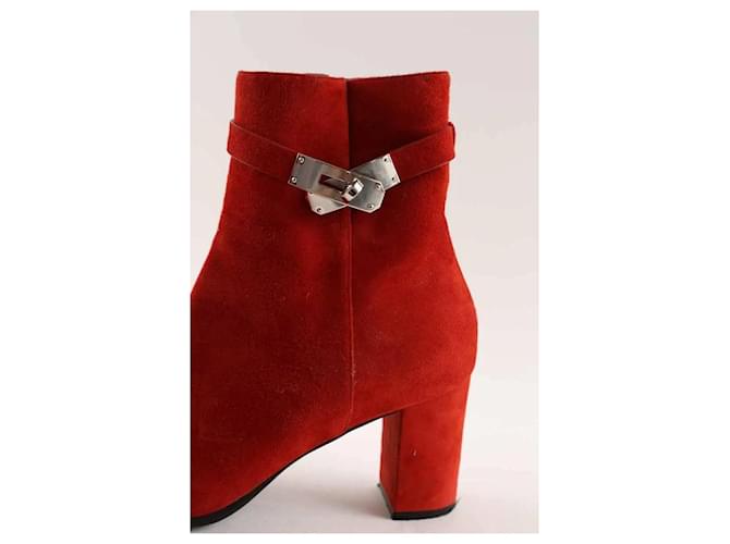 Hermès Rote Stiefel - Ansicht 5