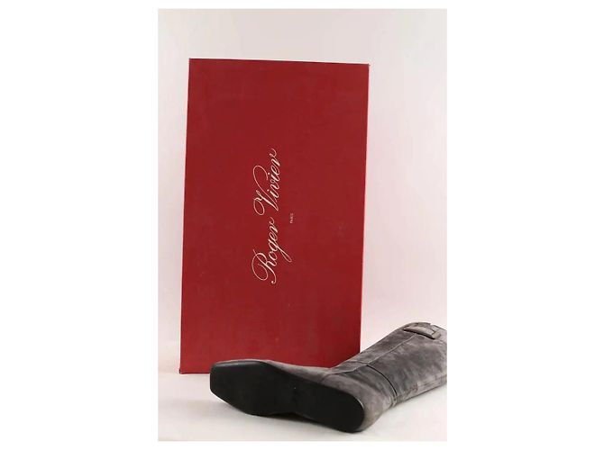 Roger Vivier Botas de montar grises - vista 6