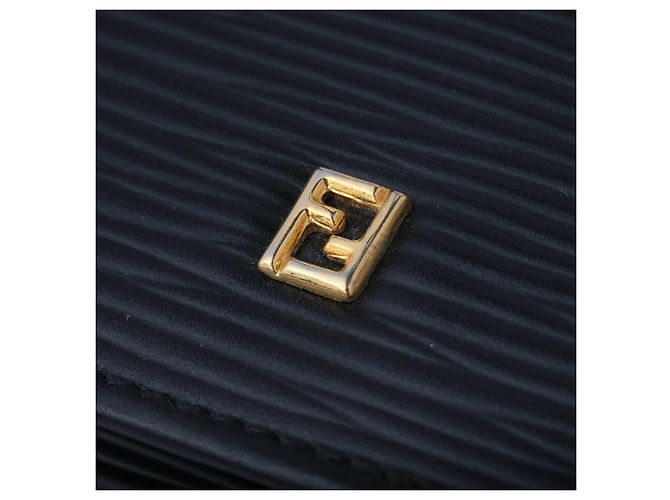 Way Fendi Vintage Black Epi Leather Wallet - view 5