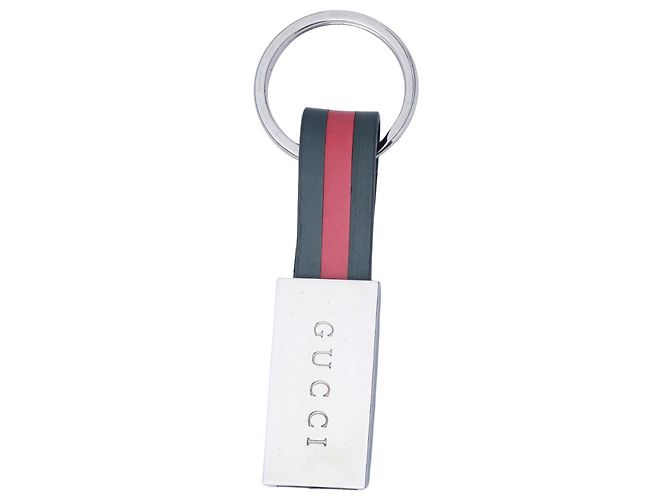Portachiavi Gucci Verde e Rosso in Acciaio Multicolore - vista 2