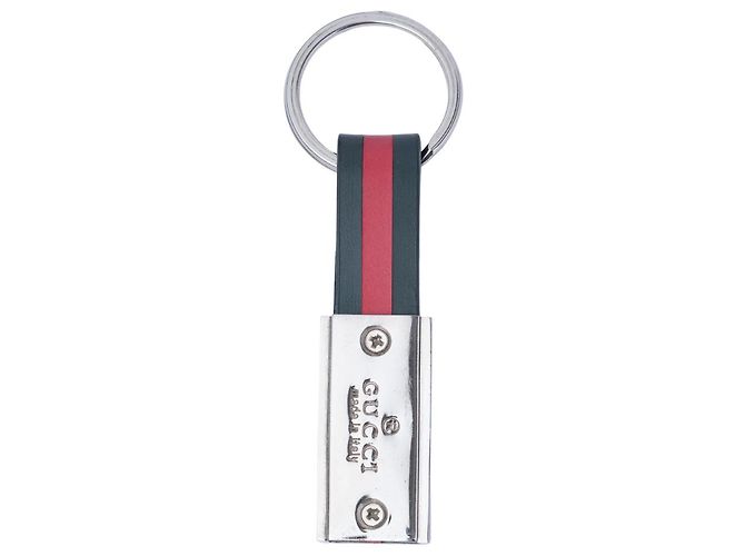 Portachiavi Gucci Verde e Rosso in Acciaio Multicolore - vista 3