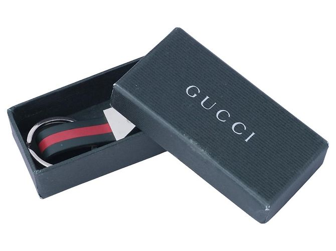 Portachiavi Gucci Verde e Rosso in Acciaio Multicolore - vista 4