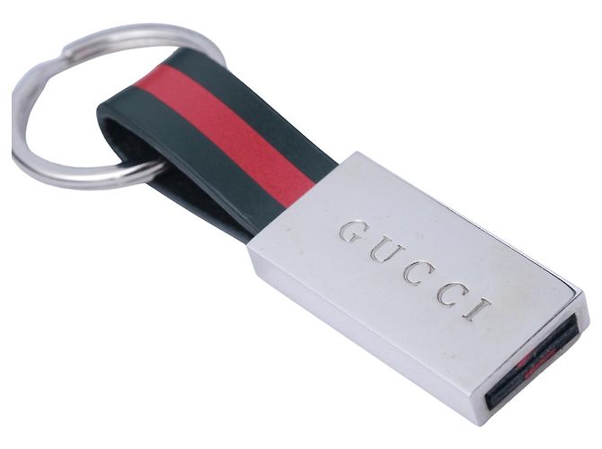 Portachiavi Gucci Verde e Rosso in Acciaio Multicolore - vista 5