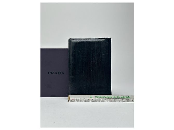 Saffiano Portafoglio vintage in pelle Prada nero - vista 10