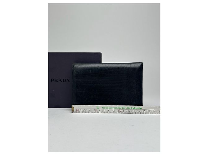 Saffiano Portafoglio vintage in pelle Prada nero - vista 11