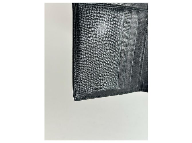 Saffiano Portafoglio vintage in pelle Prada nero - vista 5