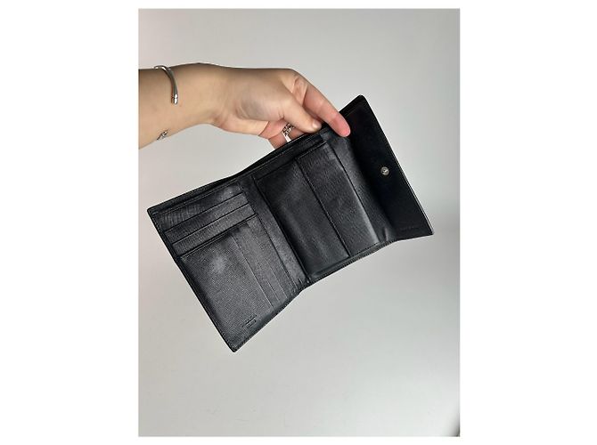 Saffiano Portafoglio vintage in pelle Prada nero - vista 7