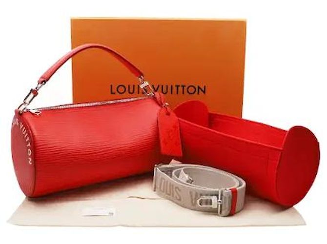 Louis Vuitton Soft Polochon MM Rosso - vista 7