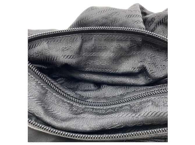 Borsa Tote in Nylon Nero Prada - vista 12