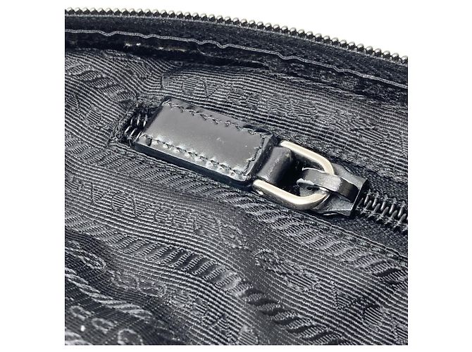 Borsa Tote in Nylon Nero Prada - vista 14