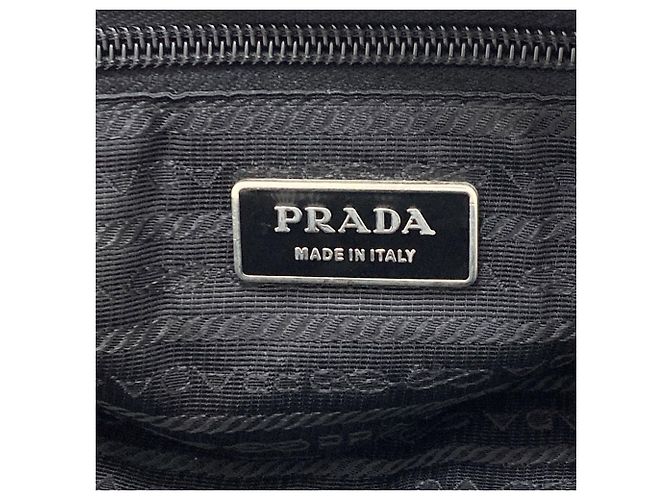 Borsa Tote in Nylon Nero Prada - vista 6