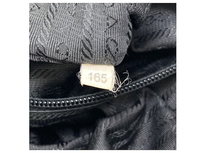 Borsa Tote in Nylon Nero Prada - vista 7