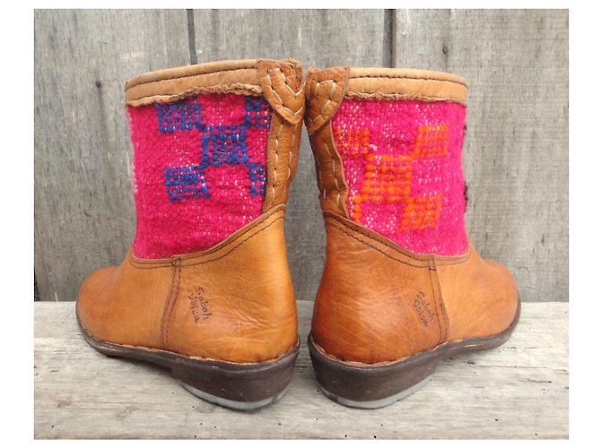 Autre Marque Botines Sabah Ibiza de cuero Castaño Rosa - vista 4