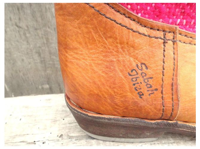 Autre Marque Botines Sabah Ibiza de cuero Castaño Rosa - vista 6