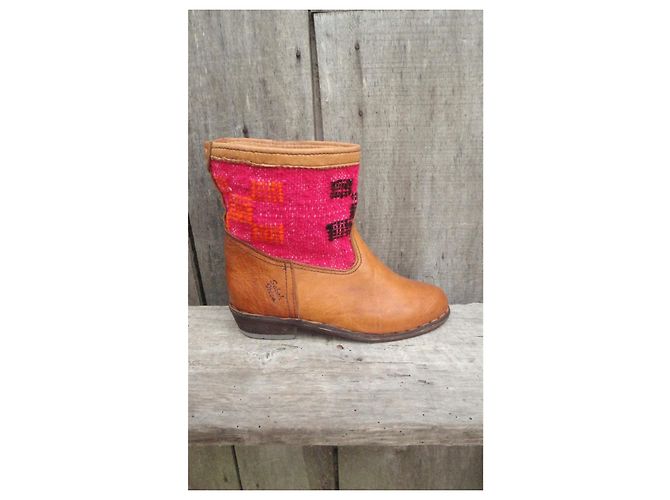 Autre Marque Botines Sabah Ibiza de cuero Castaño Rosa - vista 8