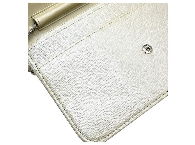 Chanel Timeless Wallet on Chain in pelle texturizzata Argento - vista 6